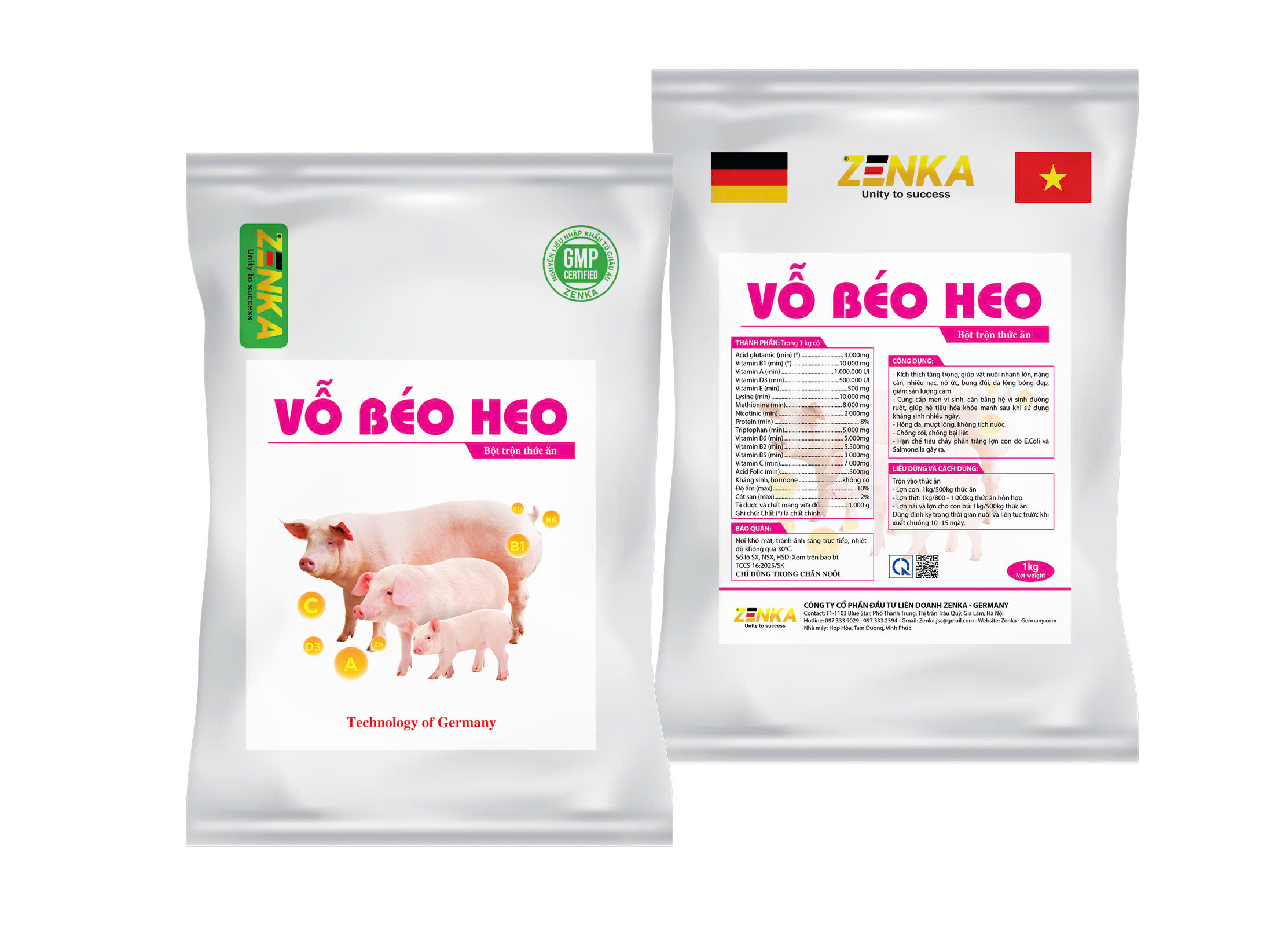 VỖ BÉO HEO (Bột trộn thức ăn)
